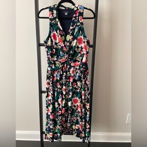 Tommy Hilfiger Navy Floral Midi Dress